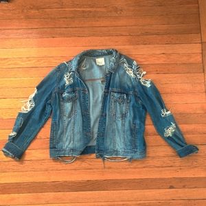 Distressed Denim Jacket